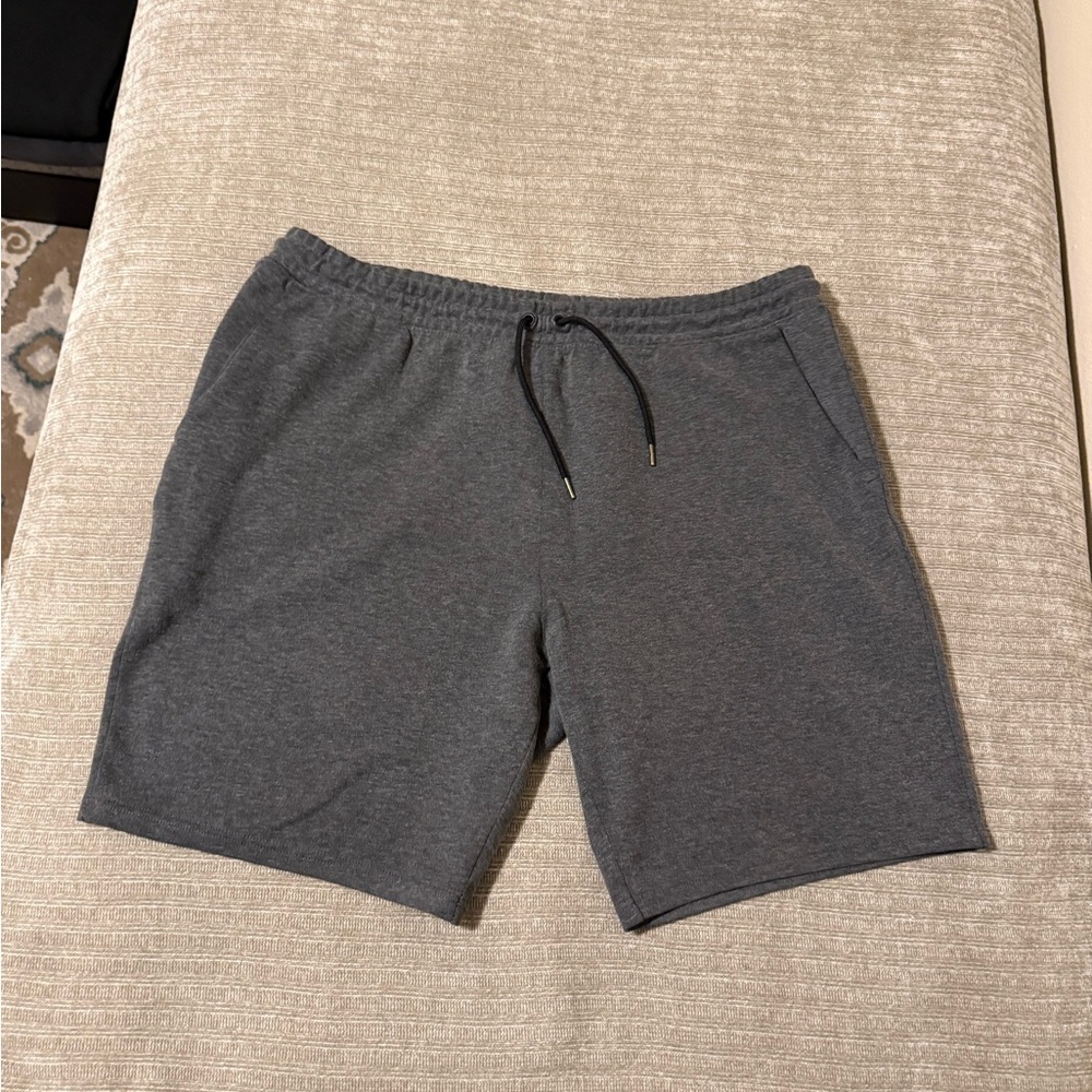 Active USA Men's Charcoal Gray Athletic Drawstring Shorts